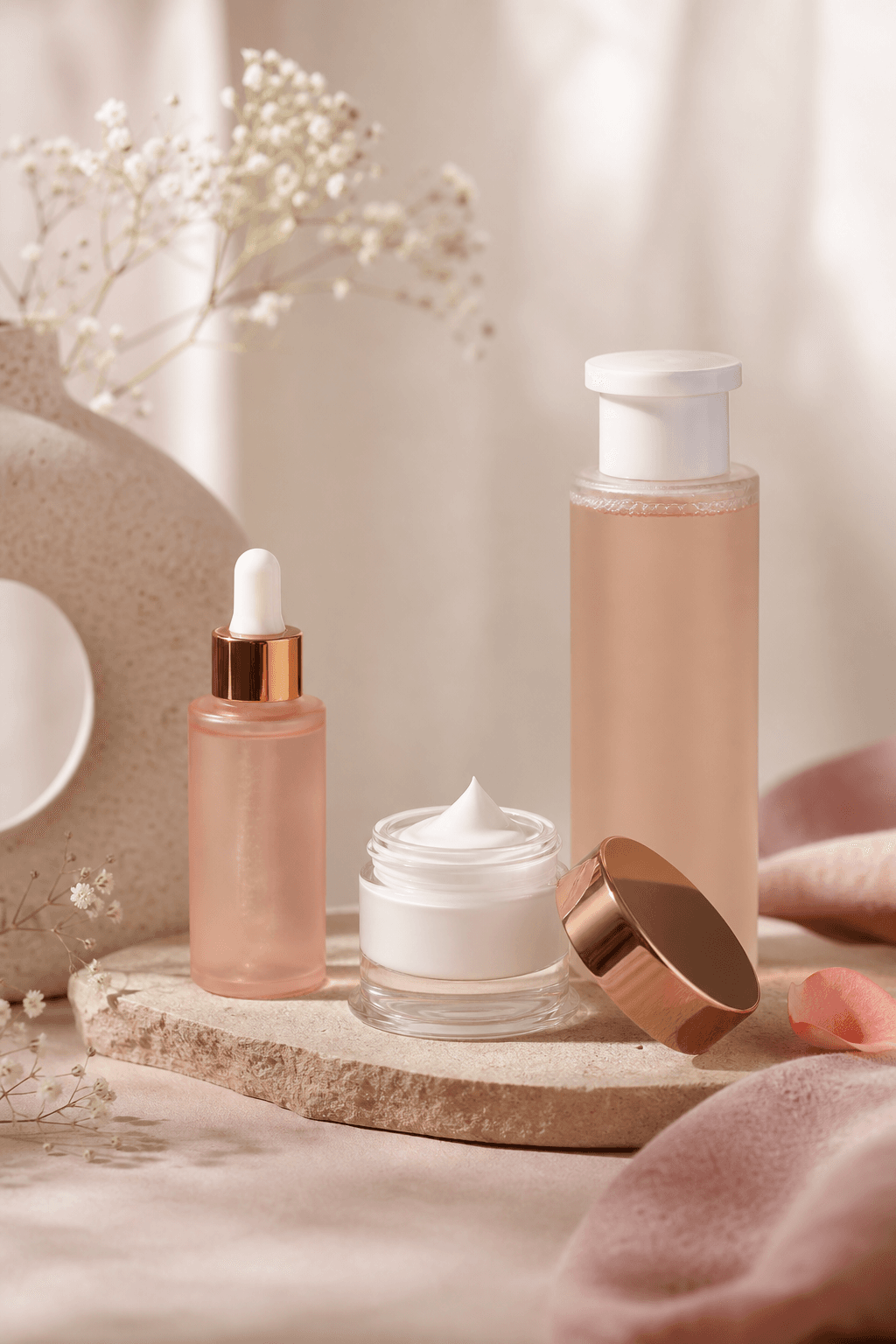 Skincare favourites still life
